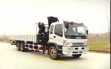 慶鈴雙橋隨車起重運(yùn)輸車